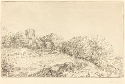 村庄 一个村庄。 作者 阿方斯·莱格罗斯（Alphonse Legros）