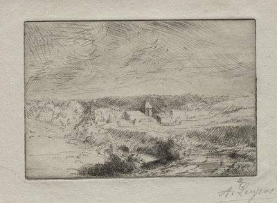 Wimille村庄，靠近布洛涅。 作者 阿方斯·莱格罗斯（Alphonse Legros）