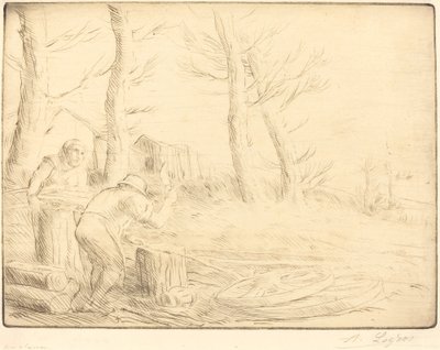 Wheelwright Un charron. 作者 阿方斯·莱格罗斯（Alphonse Legros）