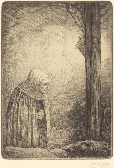 十字架下的女人(Femme au calvaire) 作者 阿方斯·莱格罗斯（Alphonse Legros）