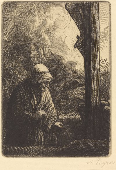 十字架下的女人（Femme au calvaire） 作者 阿方斯·莱格罗斯（Alphonse Legros）
