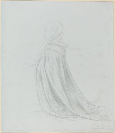 穿斗篷的女人 作者 阿方斯·莱格罗斯（Alphonse Legros）