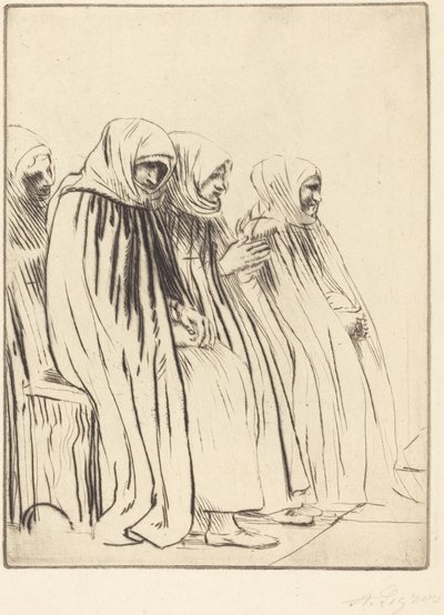布鲁塞尔的女性 布鲁塞尔的女性。 作者 阿方斯·莱格罗斯（Alphonse Legros）