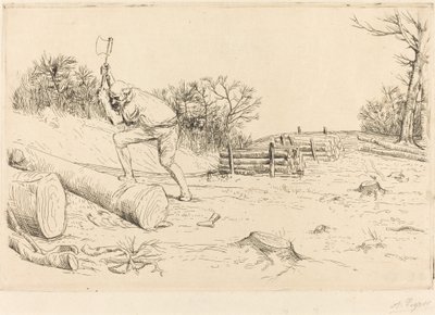 樵夫 (Le bucheron) 作者 阿方斯·莱格罗斯（Alphonse Legros）