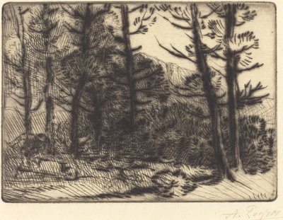 冬日的树林，第2版 作者 阿方斯·莱格罗斯（Alphonse Legros）