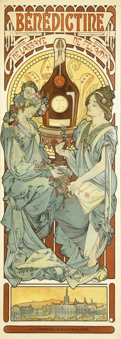 本笃会，1898年 作者 Alphonse Mucha