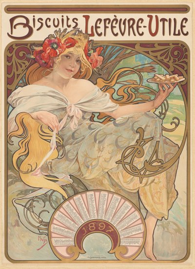 勒费尔-乌蒂莱饼干 作者 Alphonse Marie Mucha