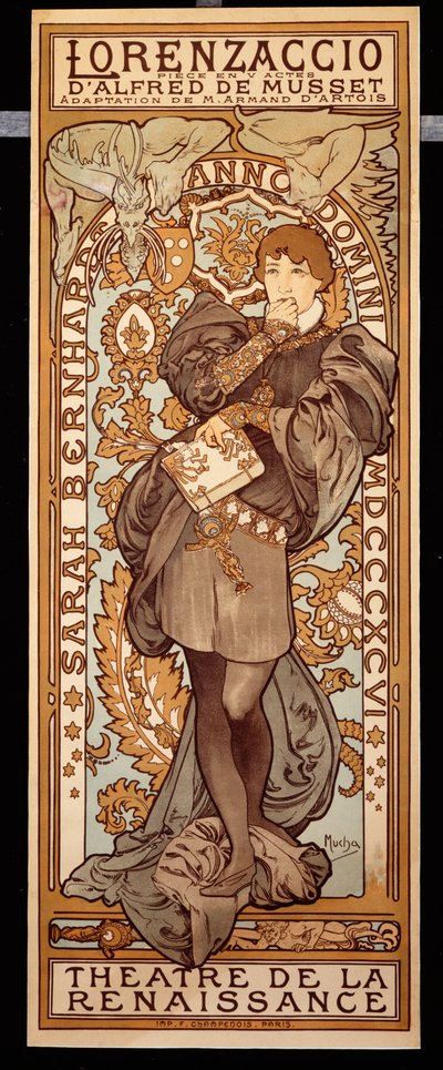 洛伦扎乔（Lorenzaccio），1896年 作者 阿方斯·慕夏
