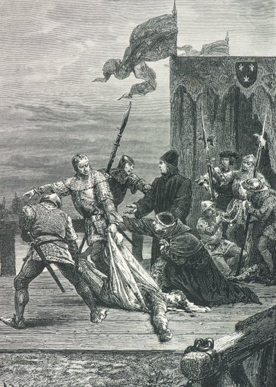 1419 年刺杀无畏者约翰（雕刻） 作者 阿方斯·玛丽·德·诺伊维尔