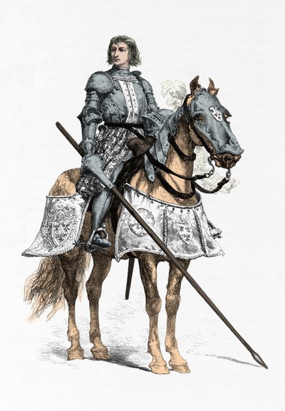 巴亚尔骑士肖像（雕刻） 作者 阿方斯·玛丽·德·诺伊维尔