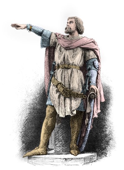 雅各布-范阿特维尔德肖像（雕刻） 作者 阿方斯·玛丽·德·诺伊维尔