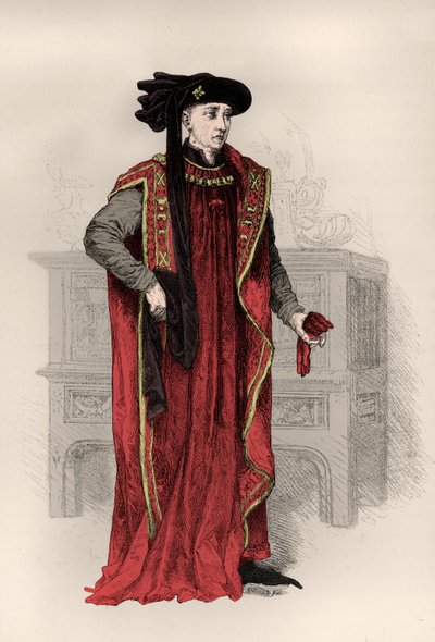 Philippe 3 de Bourgogne dit le bon 肖像（雕刻） 作者 阿方斯·玛丽·德·诺伊维尔