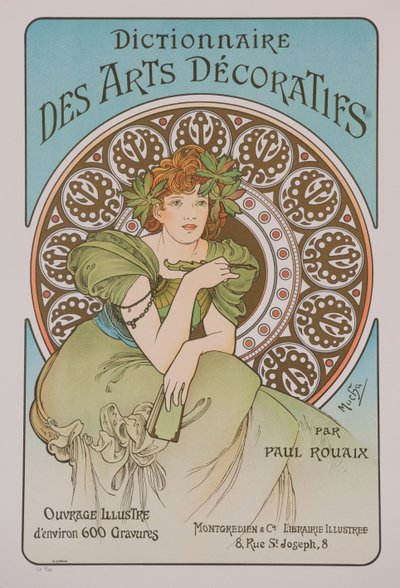 装饰艺术词典，1902年。 作者 Alphonse Mucha