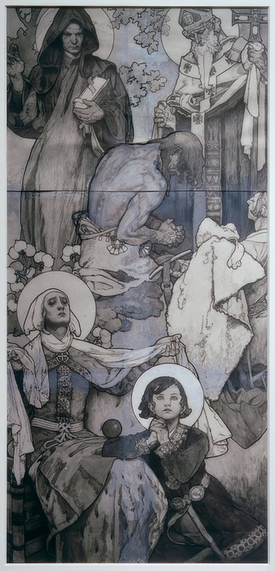 Fenster von St. Veit in Prag 作者 阿方斯·慕夏