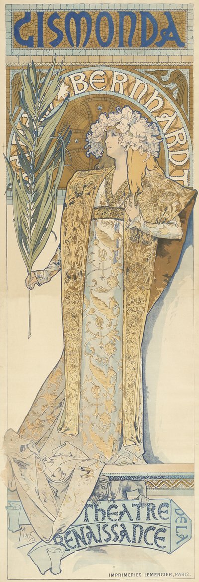 吉斯蒙达，1894-95 作者 阿方斯·慕夏