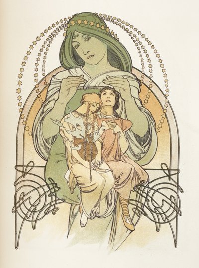 插图来自Ilsee，公主de的黎波里，1897年 作者 阿方斯·慕夏