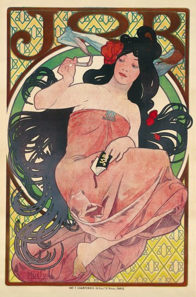 工作 作者 Alphonse Mucha