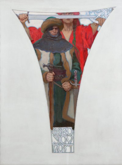 约翰·兹卡（John Zizka），1911年 作者 阿方斯·慕夏