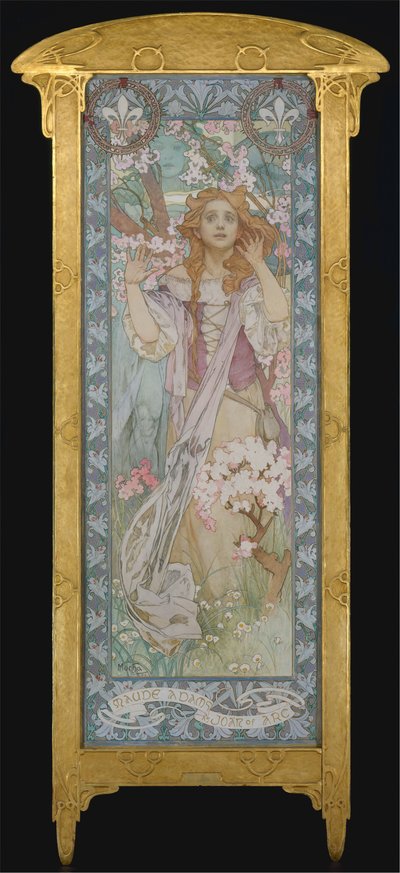 Maude Adams饰演圣女贞德，1909年 作者 阿方斯·慕夏