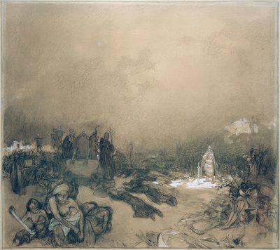 Nach der Schlacht auf dem Berge Vítkov 作者 阿方斯·慕夏