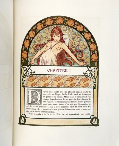 页面来自Ilsee，Princess de Tripoli，1897 作者 阿方斯·慕夏