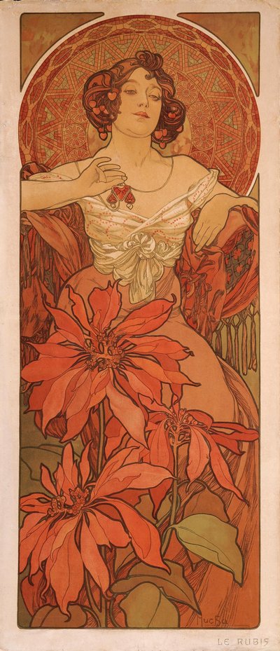 Ruby来自系列The gems 作者 Alphonse Mucha