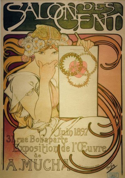 美发沙龙 作者 Alphonse Mucha