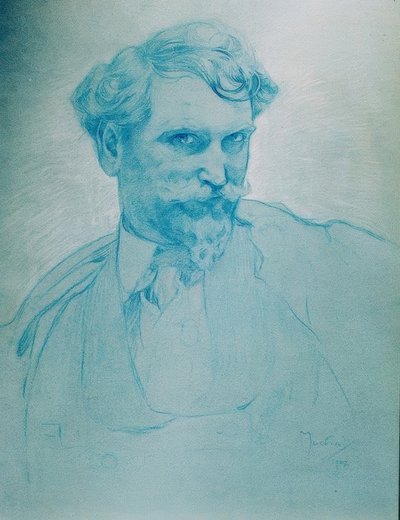 自画像 作者 阿方斯·慕夏
