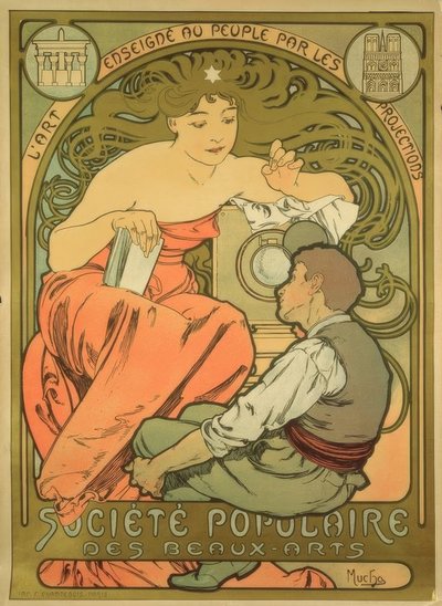 大众美术学会 作者 Alphonse Mucha