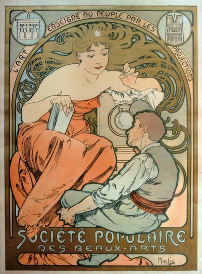 大众美术学会-向人民传授的艺术 作者 Alphonse Mucha