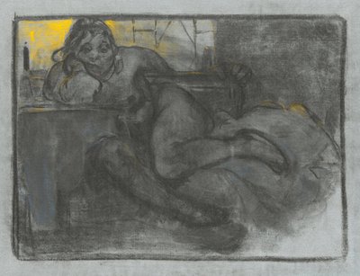 苦艾饮酒者，1900-1905年 作者 阿方斯·慕夏