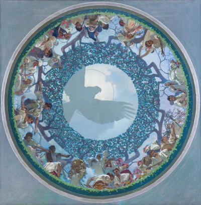 斯拉夫团结，1910-1911年 作者 阿方斯·慕夏