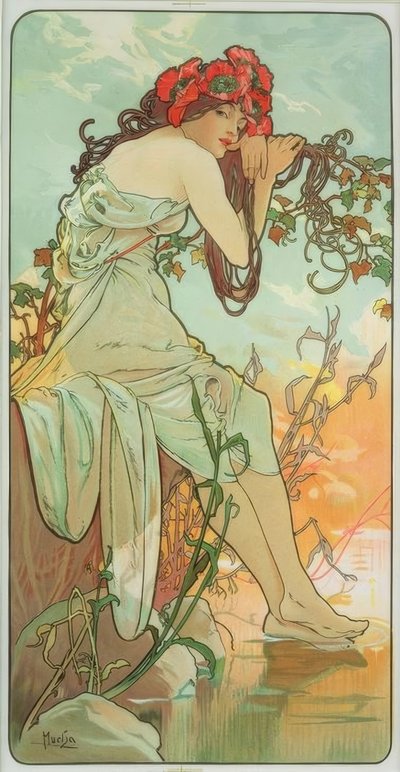 夏天 作者 阿方斯·慕夏