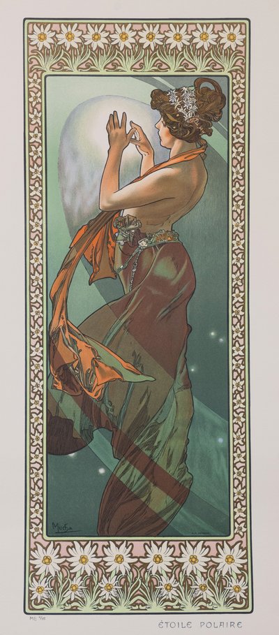 北极星北极星，1902年。 作者 阿方斯·慕夏
