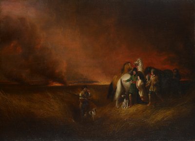 着火的草原》，1827年。 作者 阿尔凡·费舍尔