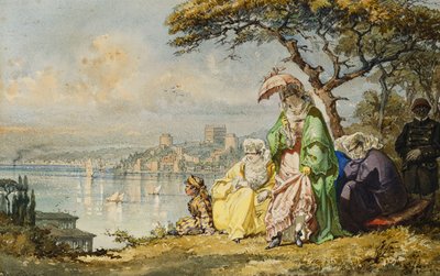 1873年，鲁梅里·希萨尔（Rumeli Hisar）与波希米亚女人 作者 阿马德奥·普雷齐奥西