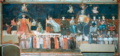 善政寓言，1338年至1340年 作者 安布罗乔·洛伦泽蒂