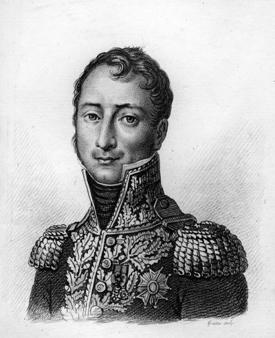 奥古斯特-让-加布里埃尔-考兰库尔（Auguste Jean Gabriel CAULAINCOURT，1777-1812）--载于《法国胜利和征服后的法国将军画像》。Ambroise Tardieu于1818年雕刻的。Stella系列。 作者 安布罗斯·塔迪厄（Ambroise Tardieu）