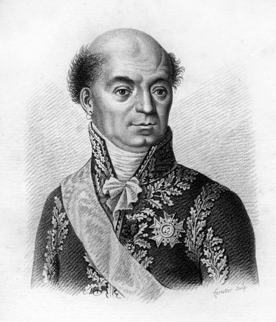 多米尼克-凯瑟琳，佩里尼翁侯爵，法国侯爵（1754年至1818年）--载于《法国胜利和征服后的法国将军肖像》。Ambroise Tardieu于1818年雕刻的。斯泰拉收藏。 作者 安布罗斯·塔迪厄（Ambroise Tardieu）