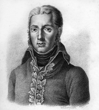 让-维克多（Jean-Victor）-莫罗（1763-1813），法国将军。在 "Portraits des généraux français en suite les victoires et conêtes des français"。Ambroise Tardieu于1818年雕刻的。Stella系列。 作者 安布罗斯·塔迪厄（Ambroise Tardieu）