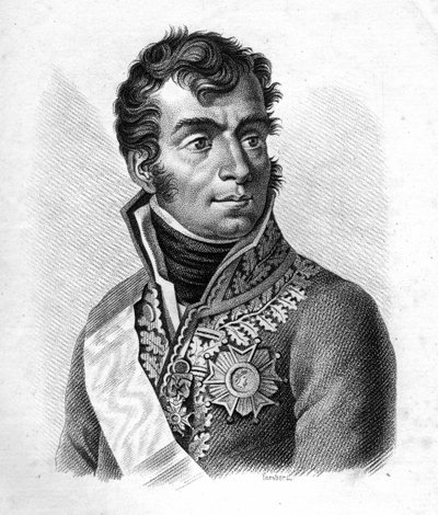 拉古斯公爵奥古斯特-弗雷德里克-路易斯（Auguste-Frederic-Louis）-德-维塞-马尔蒙（1774-1852）--法国将军们胜利和征服后的肖像画""。Ambroise Tardieu于1818年雕刻的。斯泰拉收藏。 作者 Ambroise Tardieu
