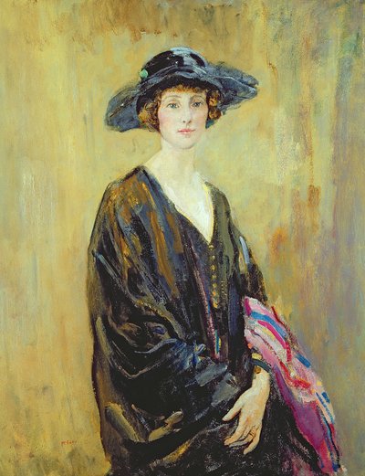 Dorothy Una Ratcliffe（1891-1967）的肖像（布面油画） 作者 安布罗斯·麦克沃伊