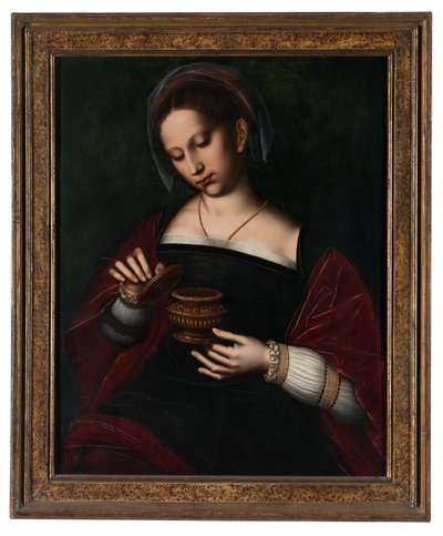 抹大拉的马利亚（布面油画） 作者 安布罗休斯·本森（Ambrosius Benson）