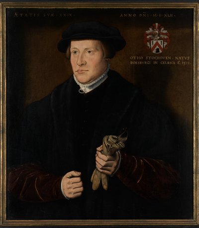 奥托·斯托霍文肖像（面板油画） 作者 安布罗休斯·本森（Ambrosius Benson）