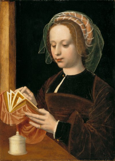 马格达伦读书，1530-50 作者 安布罗休斯·本森（Ambrosius Benson）