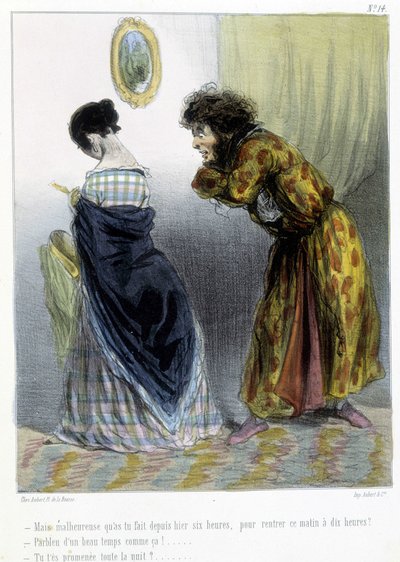漫画 - 在 Cham 的“”Madeleines”中，v.1870-1880 作者 Amedee de Noe (占婆)