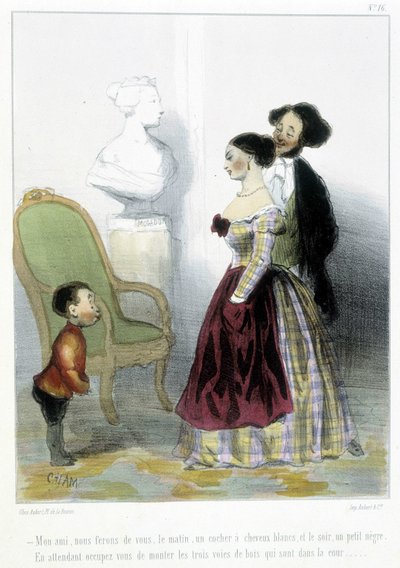 漫画 - 在 Cham 的“”Madeleines”中，v.1870-1880 作者 Amedee de Noe (占婆)