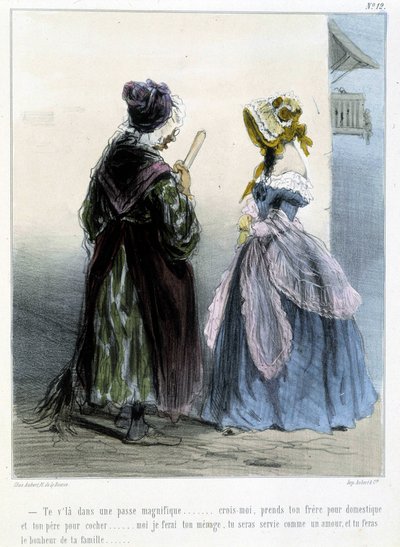 漫画 - 在 Cham 的“”Madeleines”中，v.1870-1880 作者 Amedee de Noe (占婆)