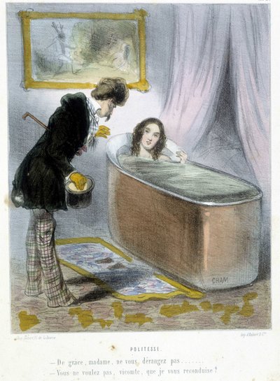 Politesse - 在 Cham 的“”Madeleines”中，v.1870-1880 作者 Amedee de Noe (占婆)