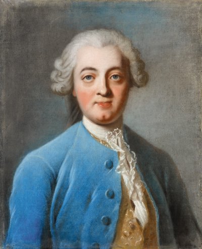 克劳德·阿德里安·赫尔维蒂乌斯的肖像1715-1771 作者 查尔斯·阿米迪·菲利普·范·卢